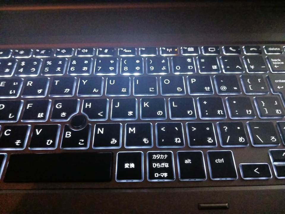 HP ZBook 17 G5 交換後のバックライト付きキーボード 糸魚川市 早川スタイル