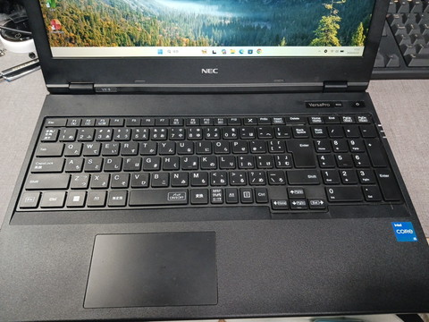 NEC VersaPro VKT42X-B キーボード交換後タッチパッド修理完了 糸魚川市 早川スタイル